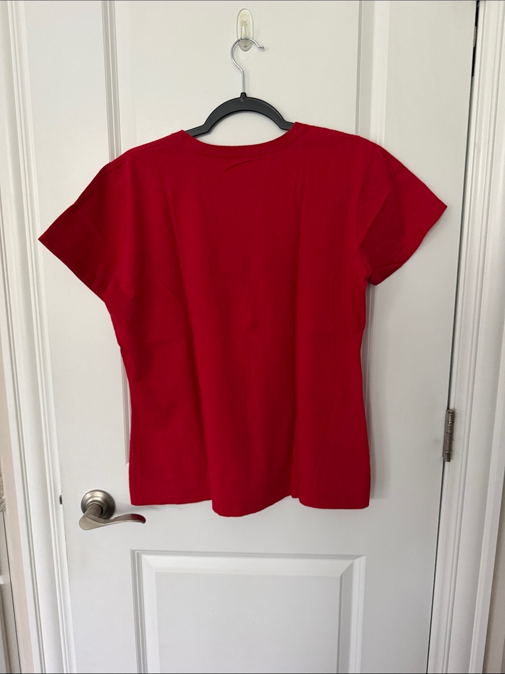 Nike Women's Ohio State Red Short Sleeve Tee with Center Logo - Picture 2 of 4